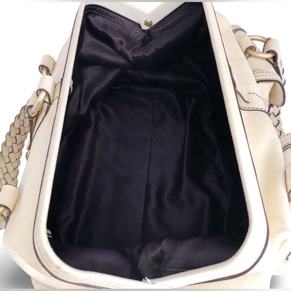 NWT Vintage Coach Daphne Large Satchel Shoulder Bag Vachetta Leather | 3569 - Picture 4 of 14